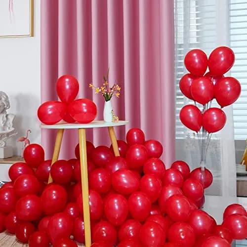 KUULBELA Red Balloons 110Pcs 5 Inch Small Latex Party Balloons | Birthday, Baby Shower, Wedding Decorations thumbnail 4