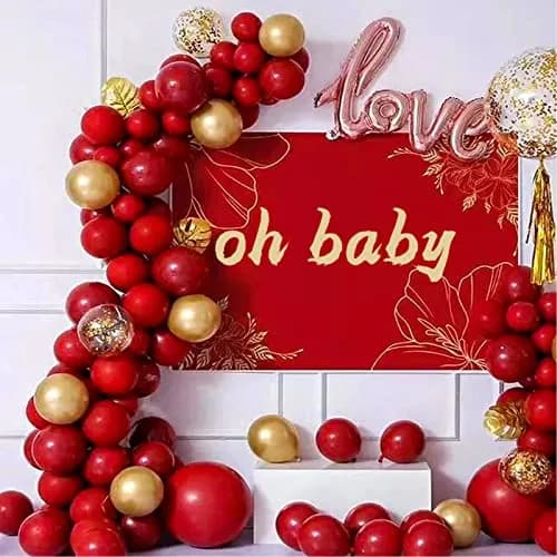 KUULBELA Red Balloons 110Pcs 5 Inch Small Latex Party Balloons | Birthday, Baby Shower, Wedding Decorations thumbnail 5
