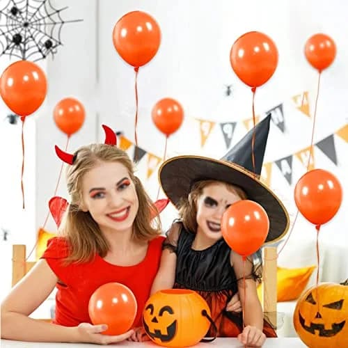 KUULBELA Orange Balloons 110Pcs 5 Inch | Birthday Party Decorations thumbnail 5