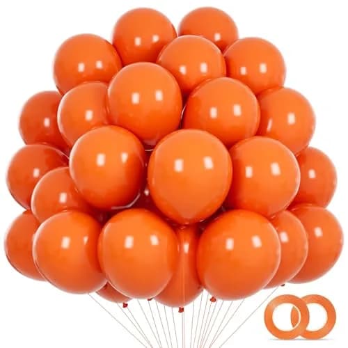 KUULBELA Orange Balloons 110Pcs 5 Inch | Birthday Party Decorations thumbnail 1