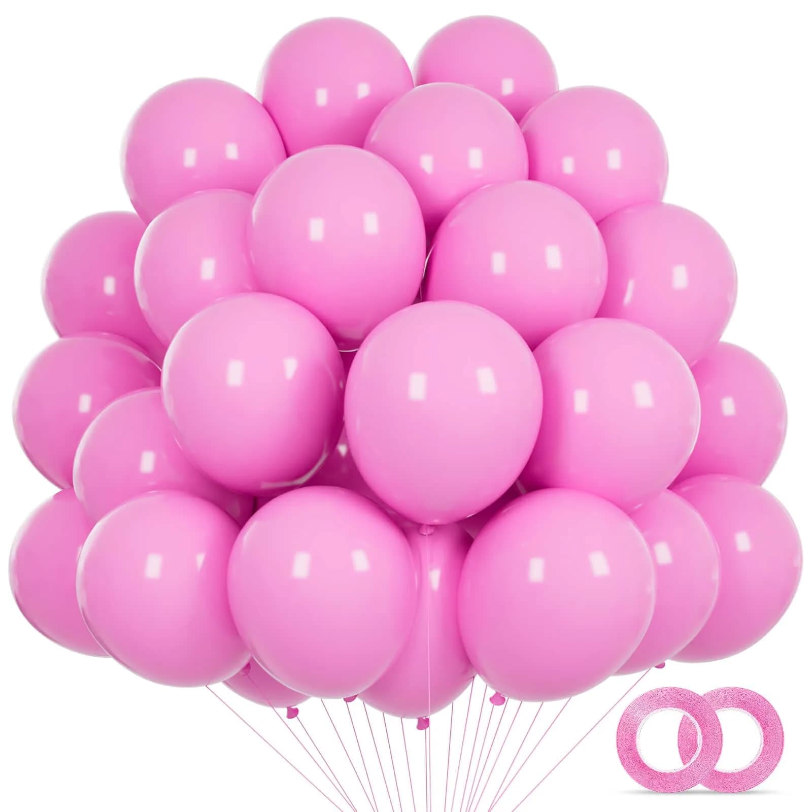 KUULBELA 5 Inch Small Pink Latex Party Balloons (110 Count) | Assorted Colors Balloon