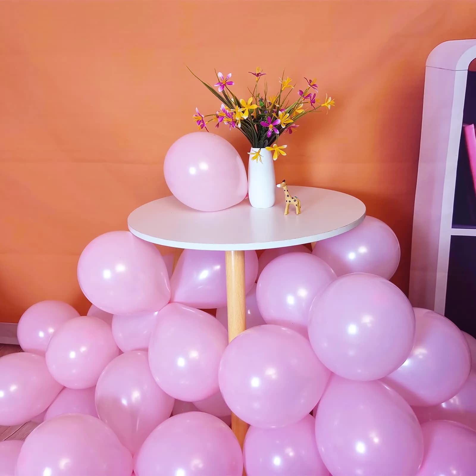 KUULBELA 5 Inch Small Pink Latex Party Balloons (110 Count) | Assorted Colors Balloon - view 5