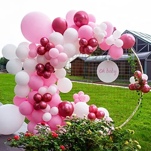 KUULBELA 5 Inch Small Pink Latex Party Balloons (110 Count) | Assorted Colors Balloon thumbnail 6