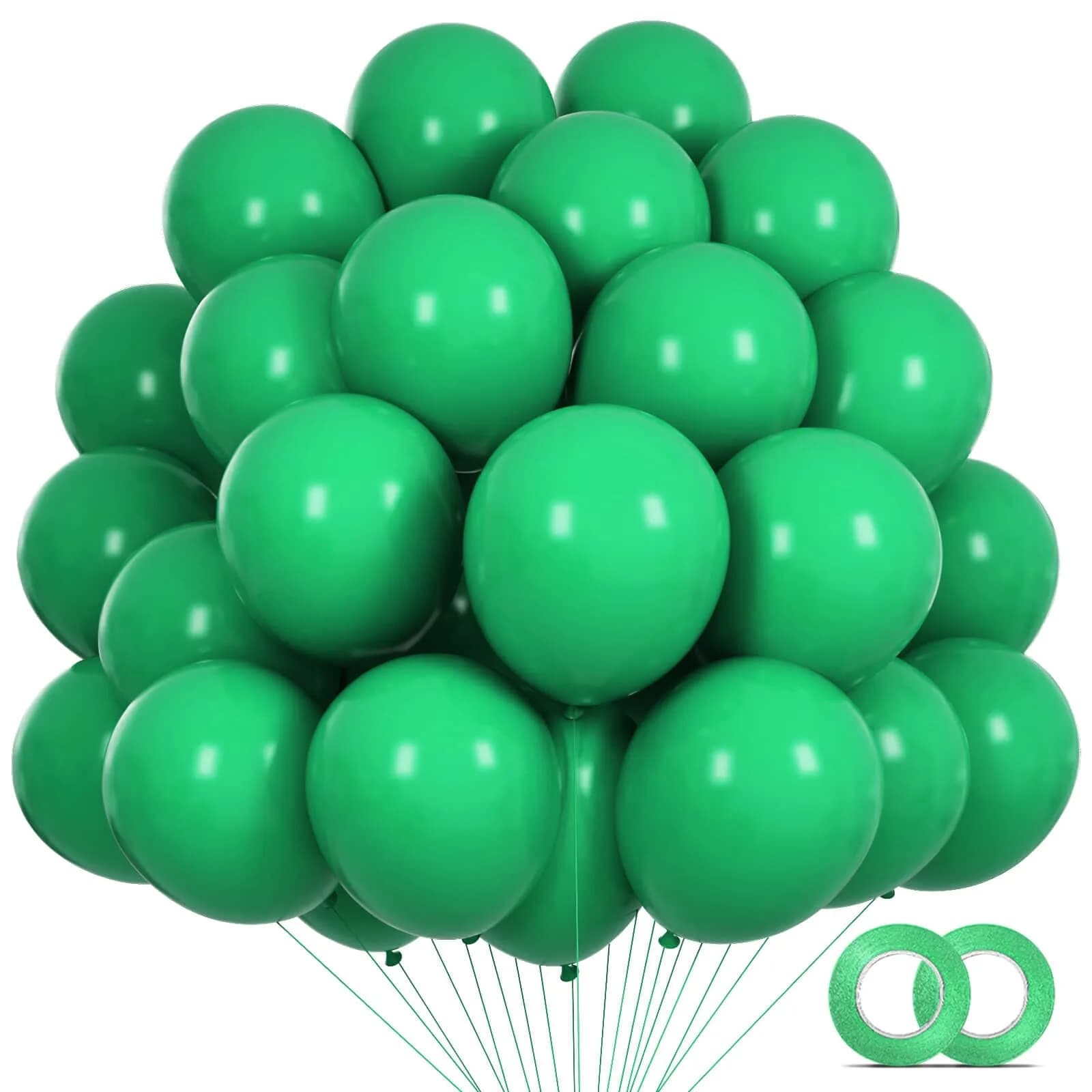 KUULBELA Green Balloons 110Pcs, 5 Inch Small Latex Party Balloons | Birthday Wedding Baby Shower Decorations — B07-green