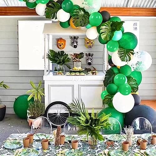 KUULBELA Green Balloons 110Pcs, 5 Inch Small Latex Party Balloons | Birthday Wedding Baby Shower Decorations thumbnail 6