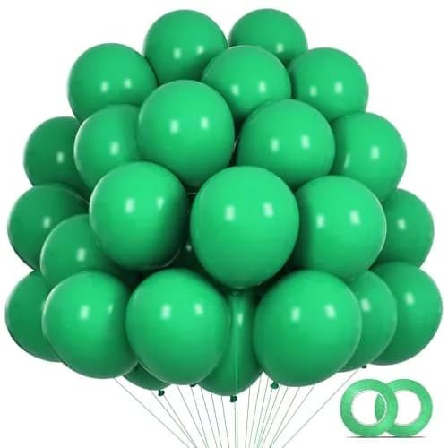 KUULBELA Green Balloons 110Pcs, 5 Inch Small Latex Party Balloons | Birthday Wedding Baby Shower Decorations thumbnail 1