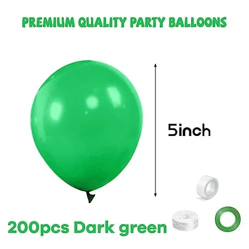 KUULBELA Green Balloons 110Pcs, 5 Inch Small Latex Party Balloons | Birthday Wedding Baby Shower Decorations thumbnail 2
