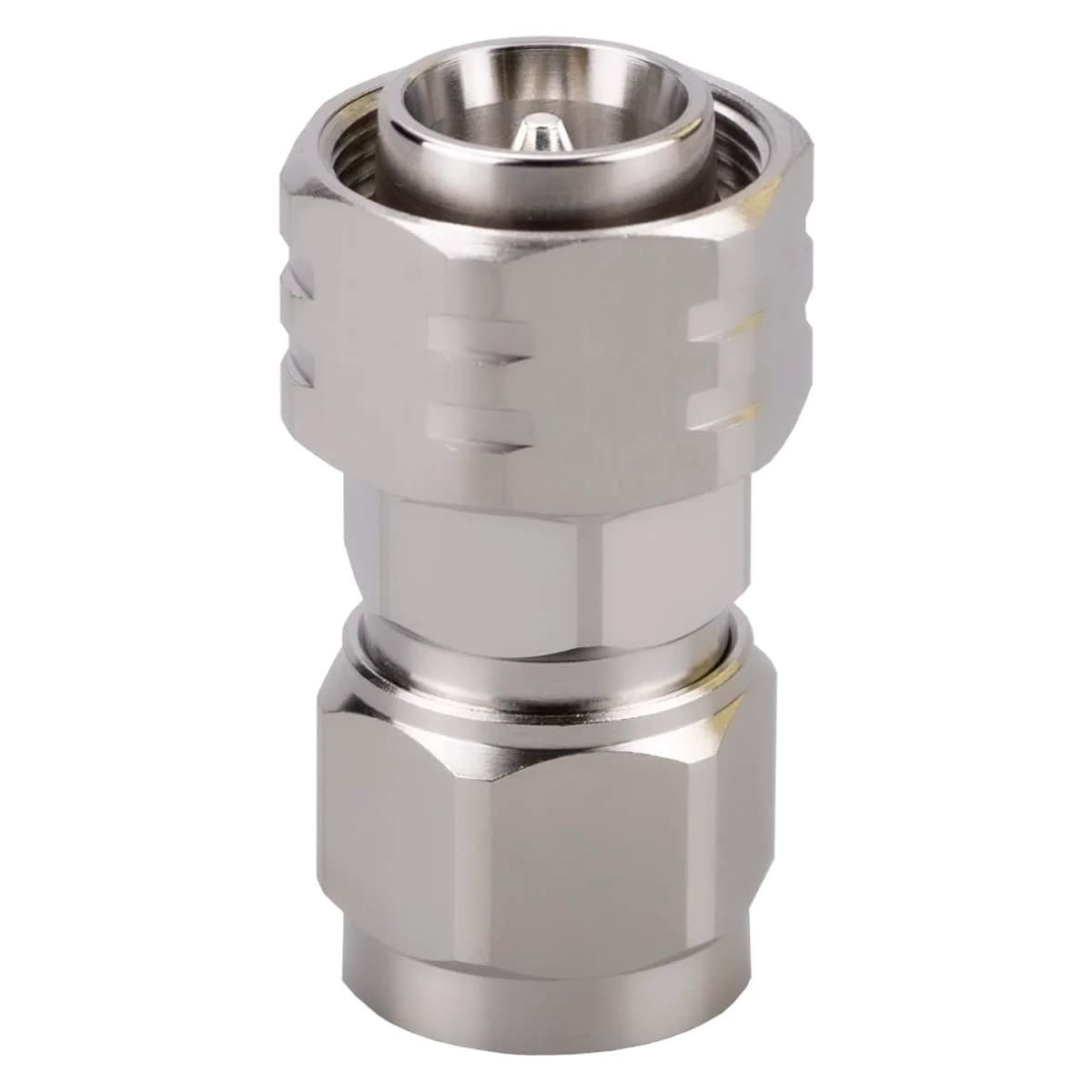 Whisary 4.3-10 Mini DIN Male to N Male Adapter 60g | Low PIM 163dBc RF Connector — MiniDin male to N male