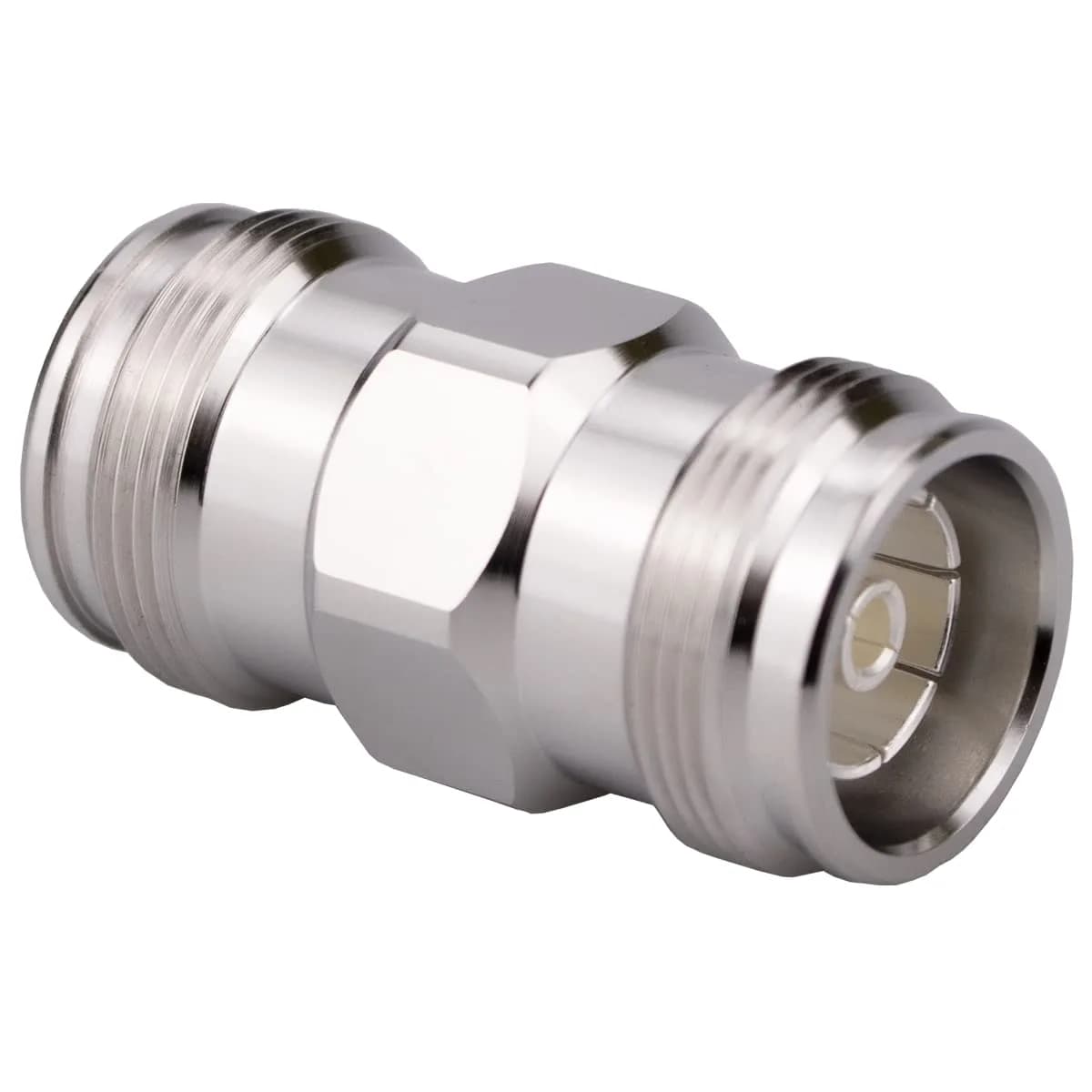 Whisary 4.3-10 Mini DIN Male to N Male Adapter 60g | Low PIM 163dBc RF Connector — MiniDin female to female