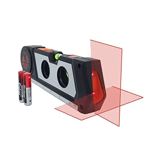 Ayitam 4-in-1 Laser Level Line Tool with Tape Ruler & Ruler Base, 21.6cm (8.5in) | Measures in Imperial & Metric thumbnail 2