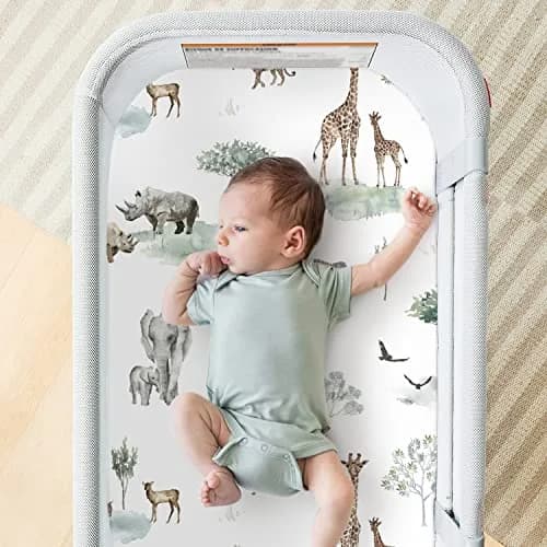 GRSSDER Ultra Soft Fitted Bassinet Sheets 3 Pack | Universal Fit for Baby Cradle & Moses Basket thumbnail 3