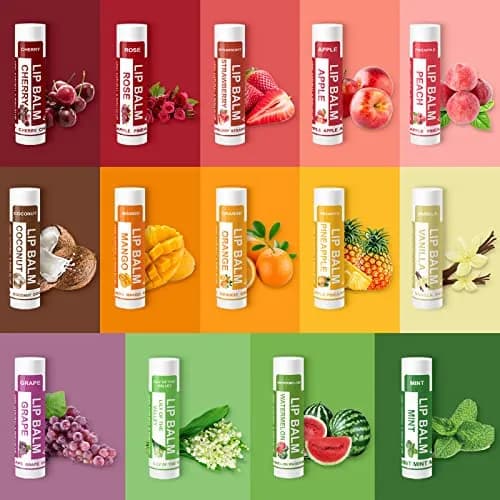Yopela 28 Pack Natural Lip Balm with Vitamin E & Coconut Oil | Moisturizing & Soothing thumbnail 2