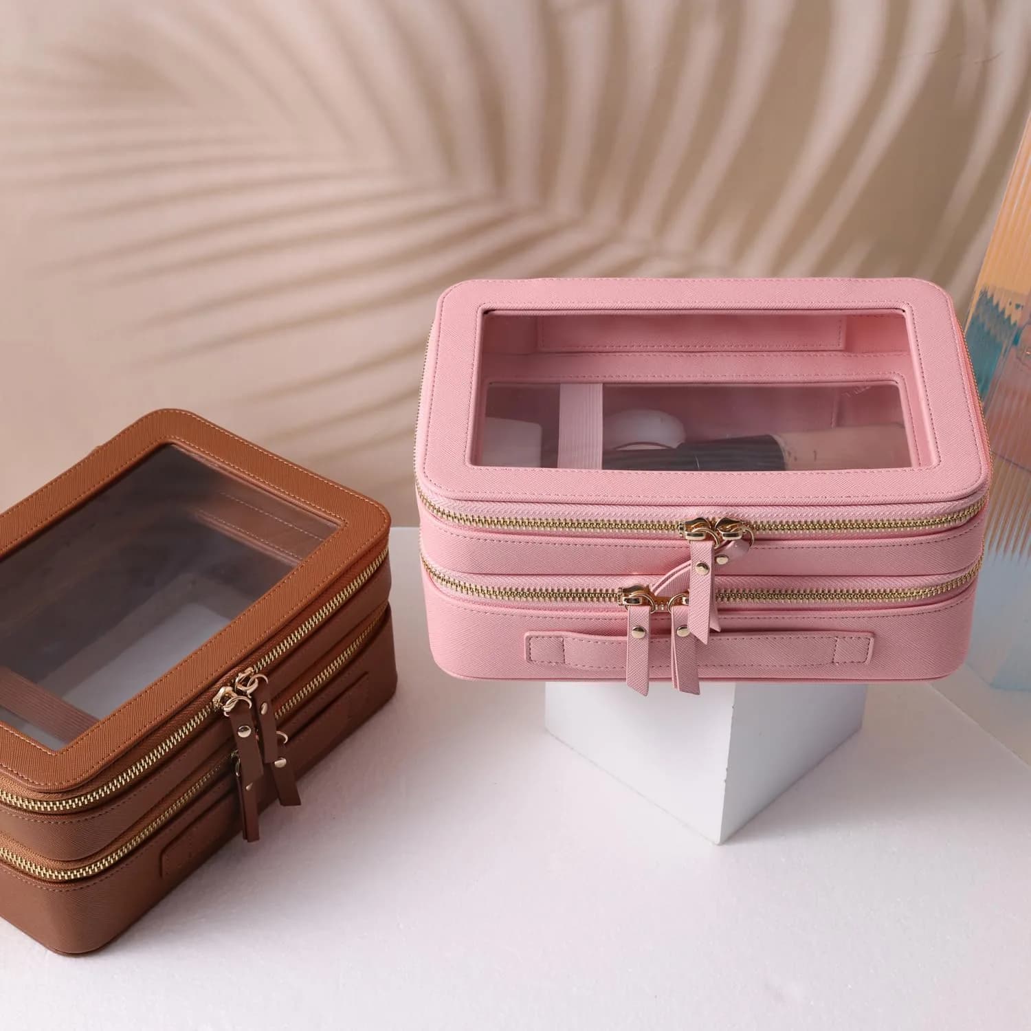 SANHECUN Clear Travel Toiletry Bag 22.86cm x 15.24cm x 10.67cm | TSA Compliant Makeup Organizer - view 5