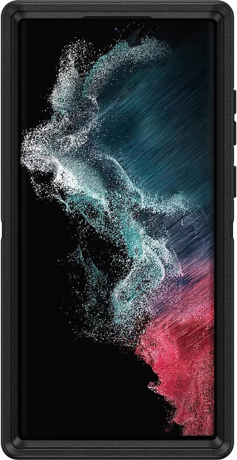 OtterBox Defender Series Case for Samsung Galaxy S22 Ultra (Fort Blue) | Rugged Drop Protection — Black
