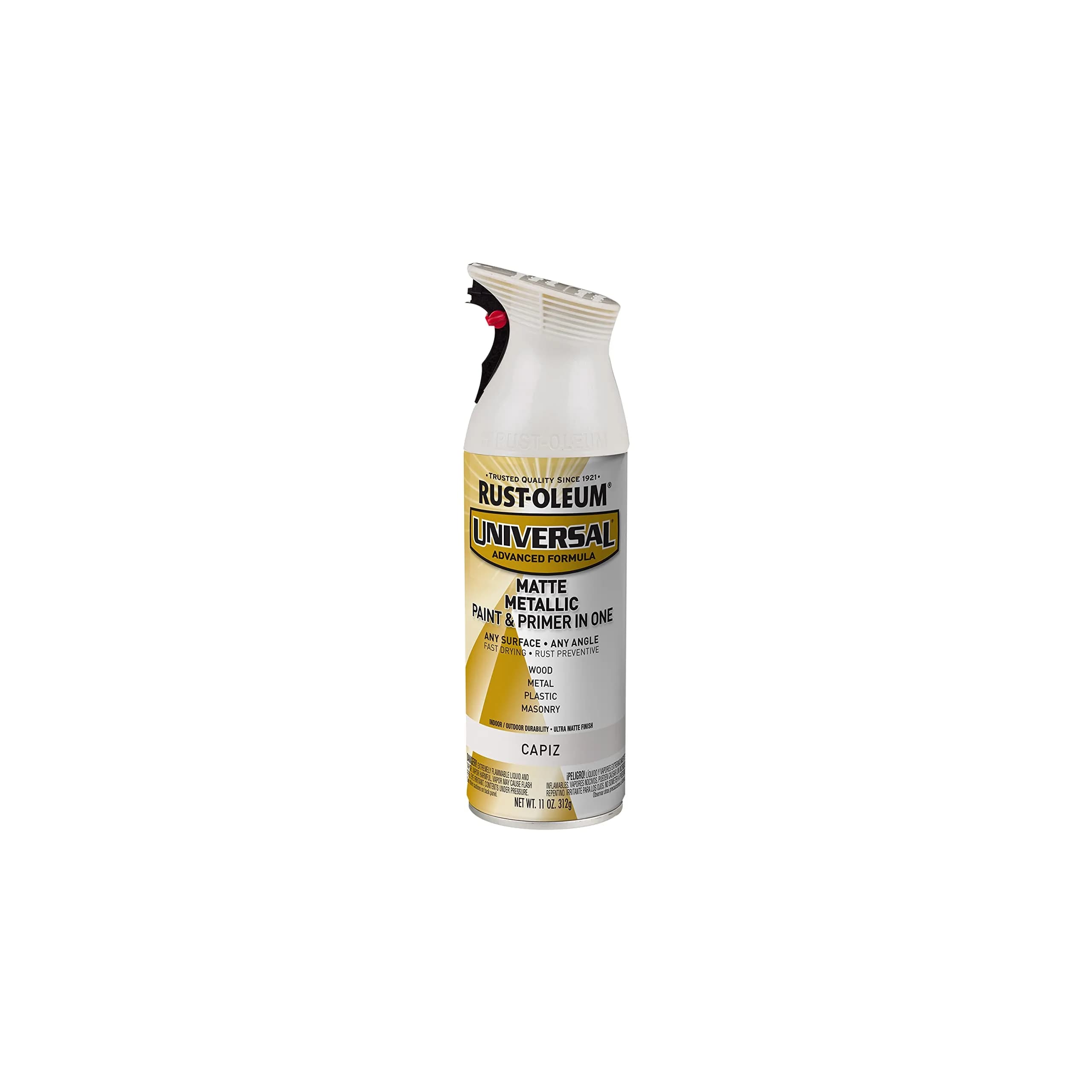 Rust-Oleum Universal All Surface Matte Capiz Clear Topcoat Spray, 11 oz (1 Pack) - Matte Metallic Finish - main product image