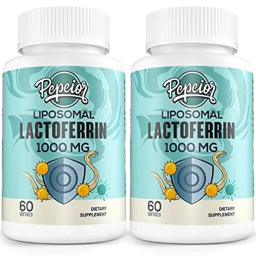 Pepeior Liposomal Bovine Lactoferrin 1000 mg | Supports Iron Absorption & Immunity (70-120 chars) thumbnail 1