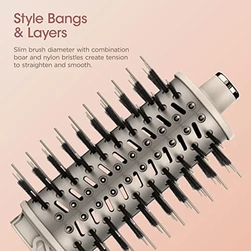 Shark FlexStyle Round Hot Air Brush Attachment for Blow Dryers, Stone | Styles Hair While Drying thumbnail 5