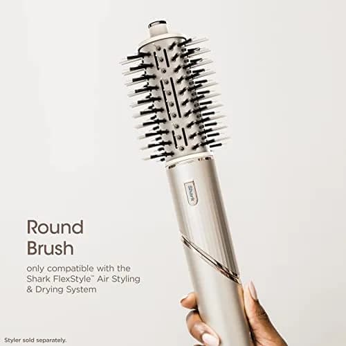 Shark FlexStyle Round Hot Air Brush Attachment for Blow Dryers, Stone | Styles Hair While Drying thumbnail 2
