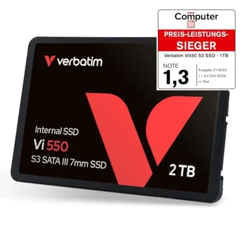 Verbatim Vi550 2TB Internal SSD SATA III 2.5-inch | 550 MB/s Read, 500 MB/s Write thumbnail 5