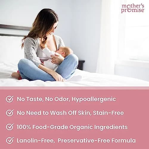 Mother's Promise Organic Nipple Butter 2 Fl Oz (Pack of 2) | USDA Certified Lanolin-Free Balm for Breastfeeding Moms & Babies thumbnail 2