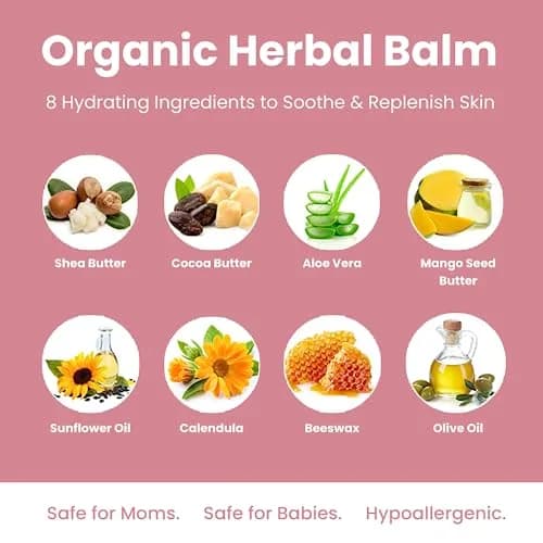 Mother's Promise Organic Nipple Butter 2 Fl Oz (Pack of 2) | USDA Certified Lanolin-Free Balm for Breastfeeding Moms & Babies thumbnail 3