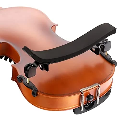 SUEWIO Violin Shoulder Rest for 4/4 Size, Premium Aluminum Alloy with Foam Pad & Height Adjustable Feet | Ergonomic Support for Adults thumbnail 1