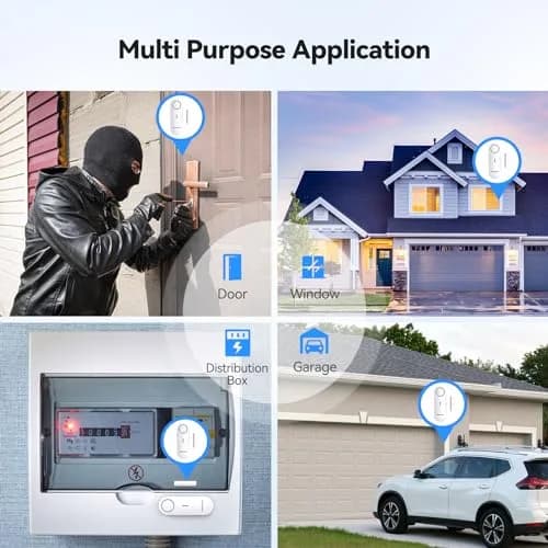 TECKNET Door Alarms for Kids Safety 3 Pack | Wireless Window & Door Security with 3-Level Volume thumbnail 6