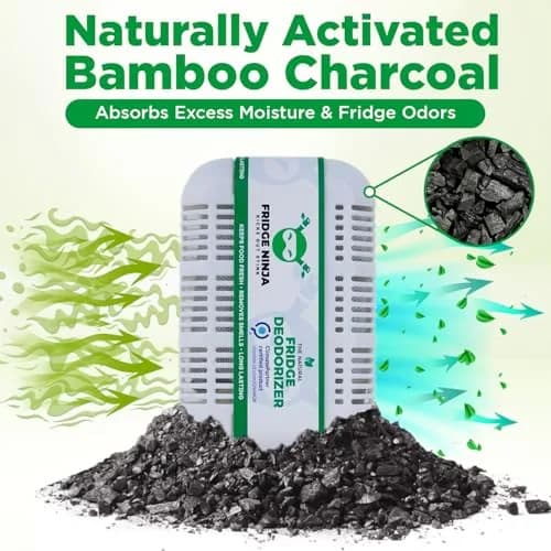 Ellis Harper Fridge Ninja XL Pack Refrigerator Deodorizer | Bamboo Charcoal Odor Eliminator (1 Count) thumbnail 3