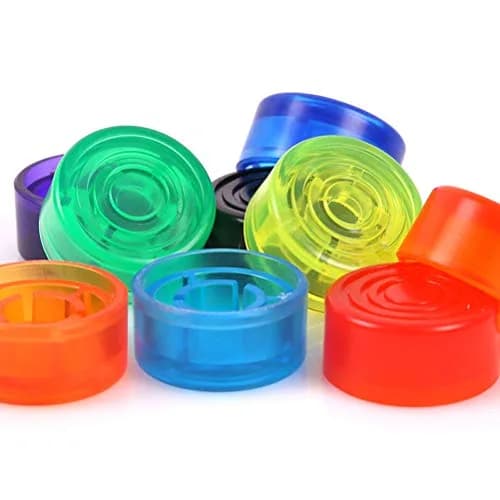 CCeCCe 8 Pack Footswitch Toppers Guitar Pedal Caps | Colorful, Durable & Stage-Illuminating thumbnail 9