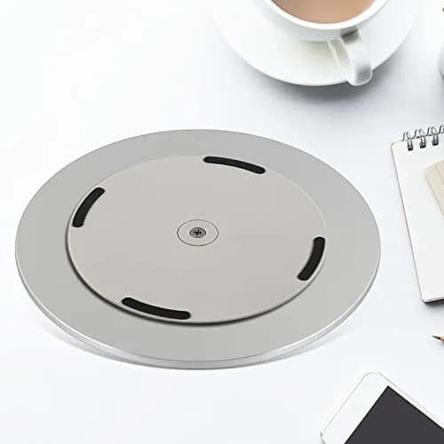pyntop 360° Rotation Monitor Swivel Base Computer Screen Monitor Stand | Stable Aluminum Turntable for Most Monitors thumbnail 4