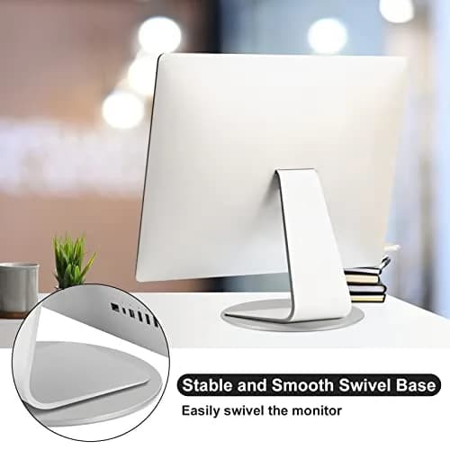 pyntop 360° Rotation Monitor Swivel Base Computer Screen Monitor Stand | Stable Aluminum Turntable for Most Monitors thumbnail 5