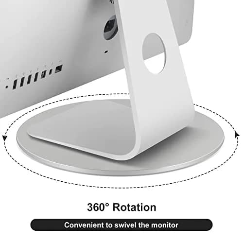 pyntop 360° Rotation Monitor Swivel Base Computer Screen Monitor Stand | Stable Aluminum Turntable for Most Monitors thumbnail 3