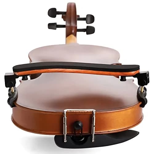 SUEWIO Violin Shoulder Rest for 4/4 and 3/4 Size, Imitation Wood Grain with EVA Foam Pad & Adjustable Feet | Lightweight & Secure Grip thumbnail 7