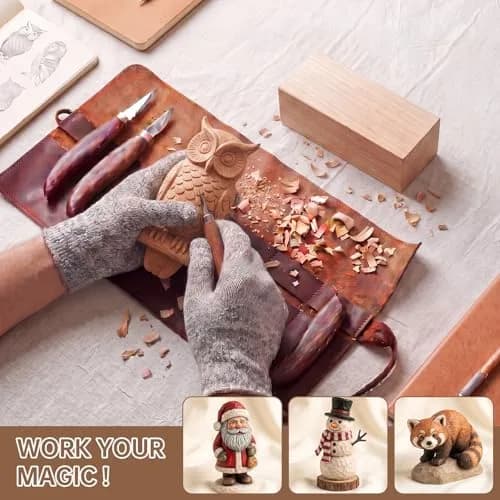 PONGJA Basswood Carving Blocks 15.24 x 7.62 x 7.62 cm (6 x 3 x 3 inches) | Soft Wood for Beginners & DIY Crafts thumbnail 5