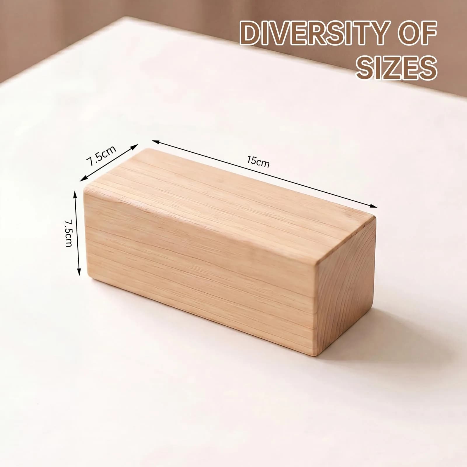 PONGJA Basswood Carving Blocks 15.24 x 7.62 x 7.62 cm (6 x 3 x 3 inches) | Soft Wood for Beginners & DIY Crafts - view 2