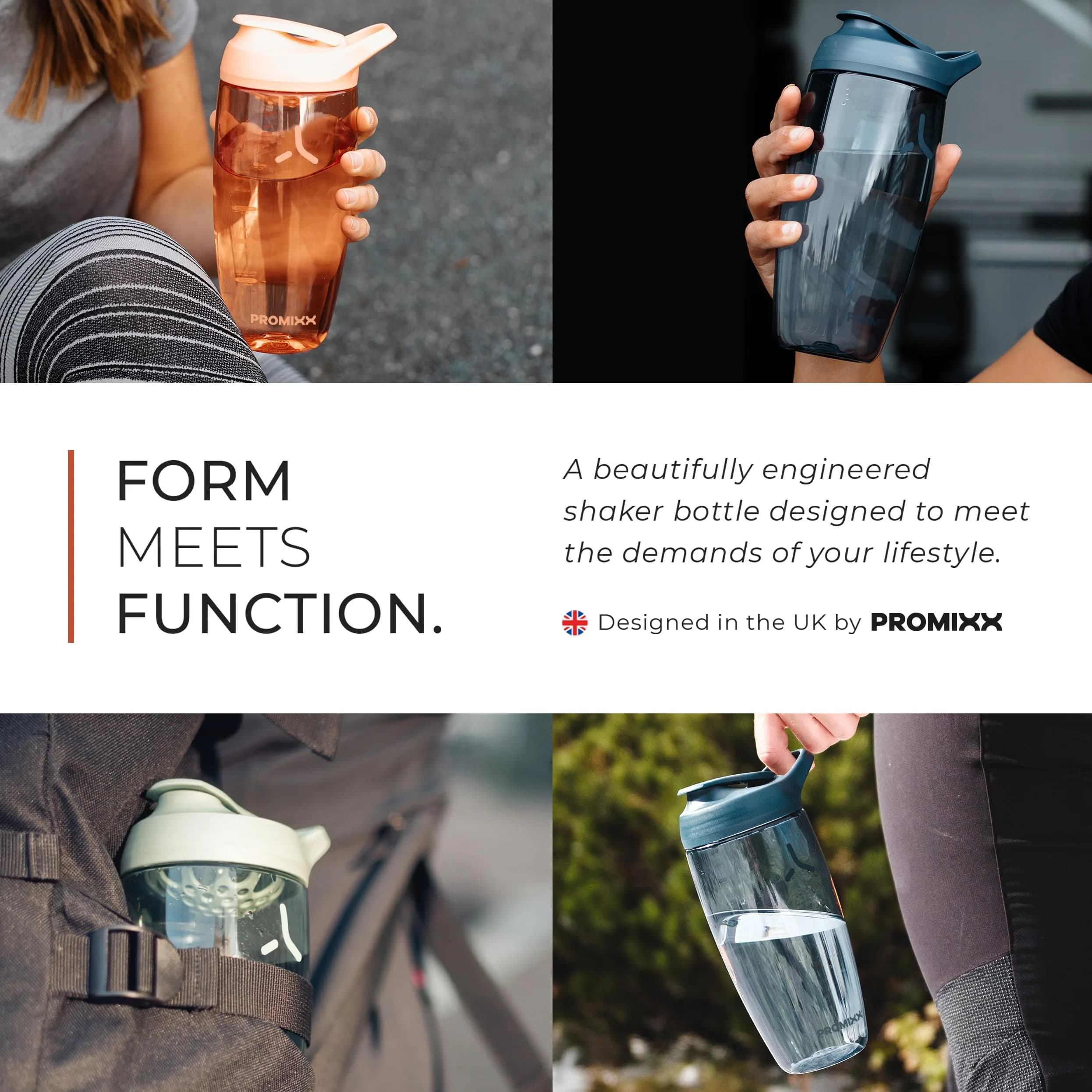 PROMIXX Pursuit Ocean Calm Blue 32 oz Shaker Bottle | Silent Mixer, Leak-Proof, BPA-Free ECOZEN - view 3