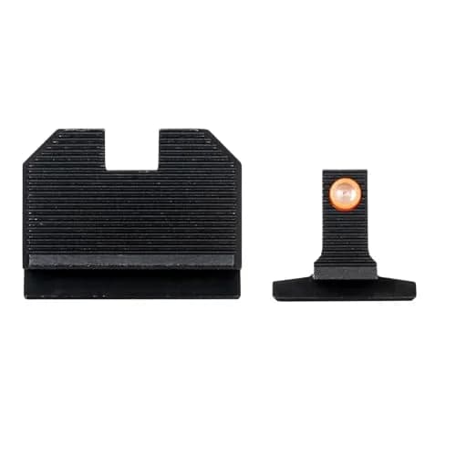 Night Fision Optics Ready Stealth .311-.402 Night Sight Set for Smith &Wesson M&P with RMR/507c/SRO, Orange Front Ring, Blank Rear Sight | Bright Tritium Aim thumbnail 3
