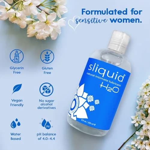 Sliquid H2O Water-Based Lube Gel - 510ml (17 Fl Oz) | Natural, Unscented, Condom & Toy Safe thumbnail 4