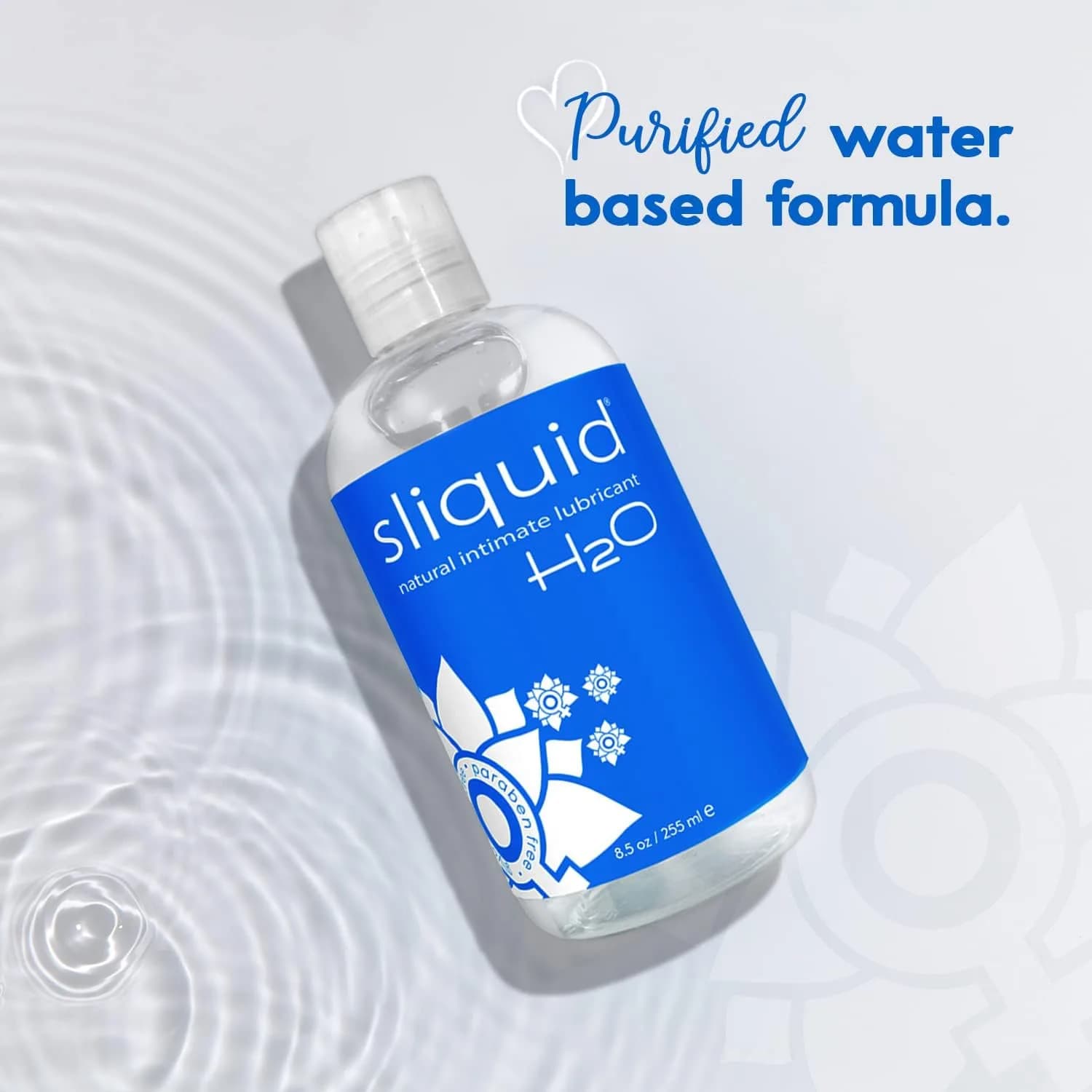 Sliquid H2O Water-Based Lube Gel - 510ml (17 Fl Oz) | Natural, Unscented, Condom & Toy Safe - view 5