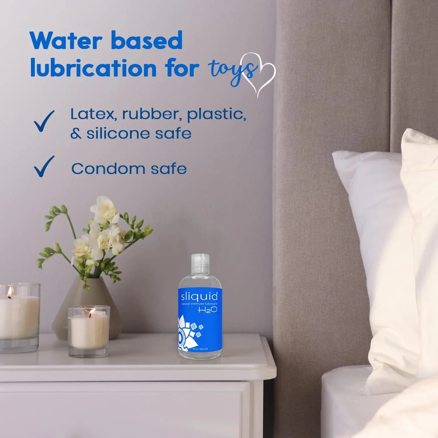 Sliquid H2O Water-Based Lube Gel - 510ml (17 Fl Oz) | Natural, Unscented, Condom & Toy Safe - view 6