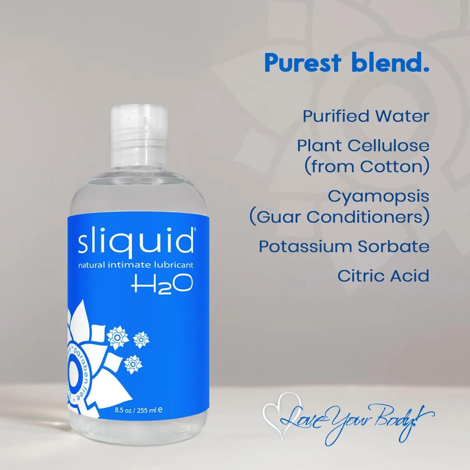 Sliquid H2O Water-Based Lube Gel - 510ml (17 Fl Oz) | Natural, Unscented, Condom & Toy Safe - view 8