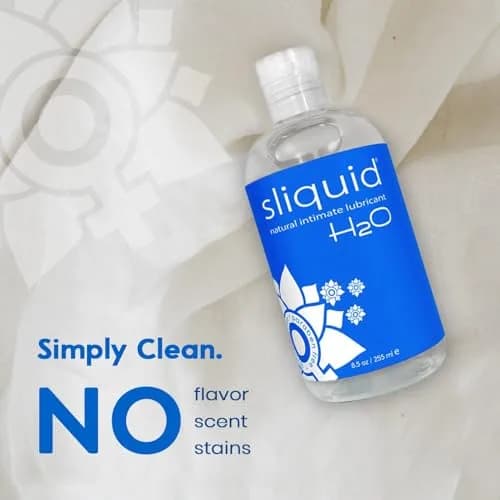 Sliquid H2O Water-Based Lube Gel - 510ml (17 Fl Oz) | Natural, Unscented, Condom & Toy Safe thumbnail 9