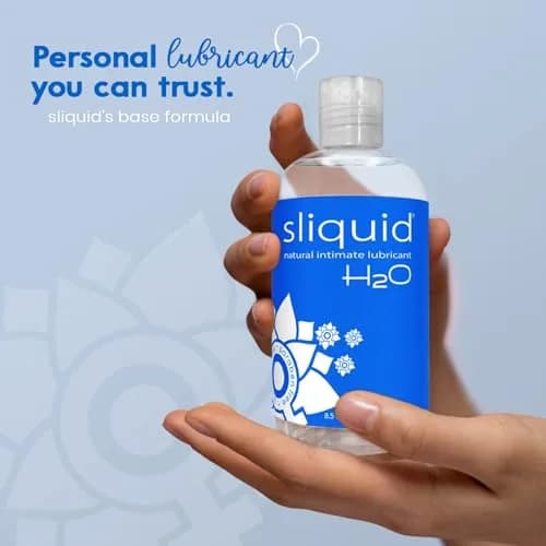 Sliquid H2O Water-Based Lube Gel - 510ml (17 Fl Oz) | Natural, Unscented, Condom & Toy Safe thumbnail 3