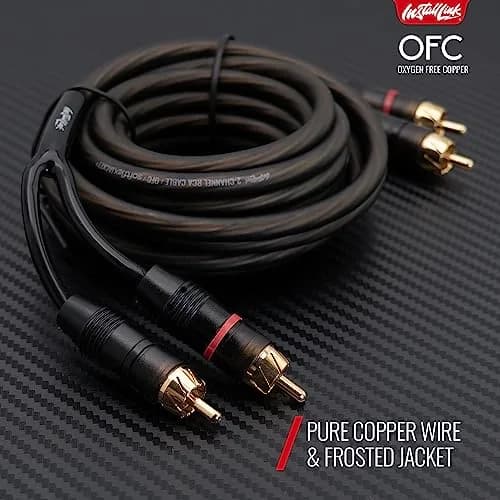 Install Link RCA Audio Cable 12ft | OFC 2-Male Stereo Subwoofer & TV thumbnail 9