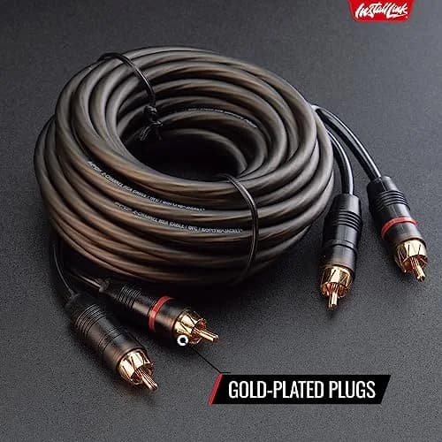 Install Link RCA Audio Cable 20ft | OFC 2-Male to 2-Male, Stereo & Subwoofer thumbnail 8