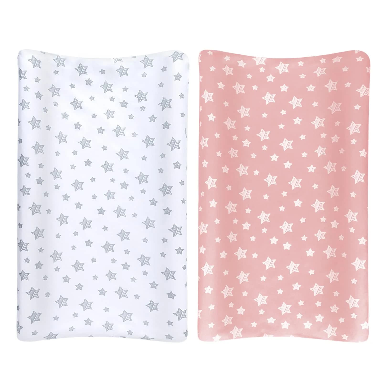 Moonsea Changing Pad Cover for Girls, Soft Unisex Diaper Change Table Sheets 4-Pack | Fits 32"x16" Contoured Pads - view 6