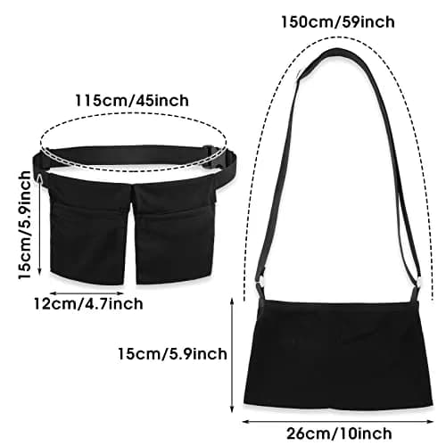Thinp Mastectomy Drain Holder & Shower Bag Set | Adjustable Black Cloth for Post Surgery Recovery (2-Piece Set) thumbnail 2