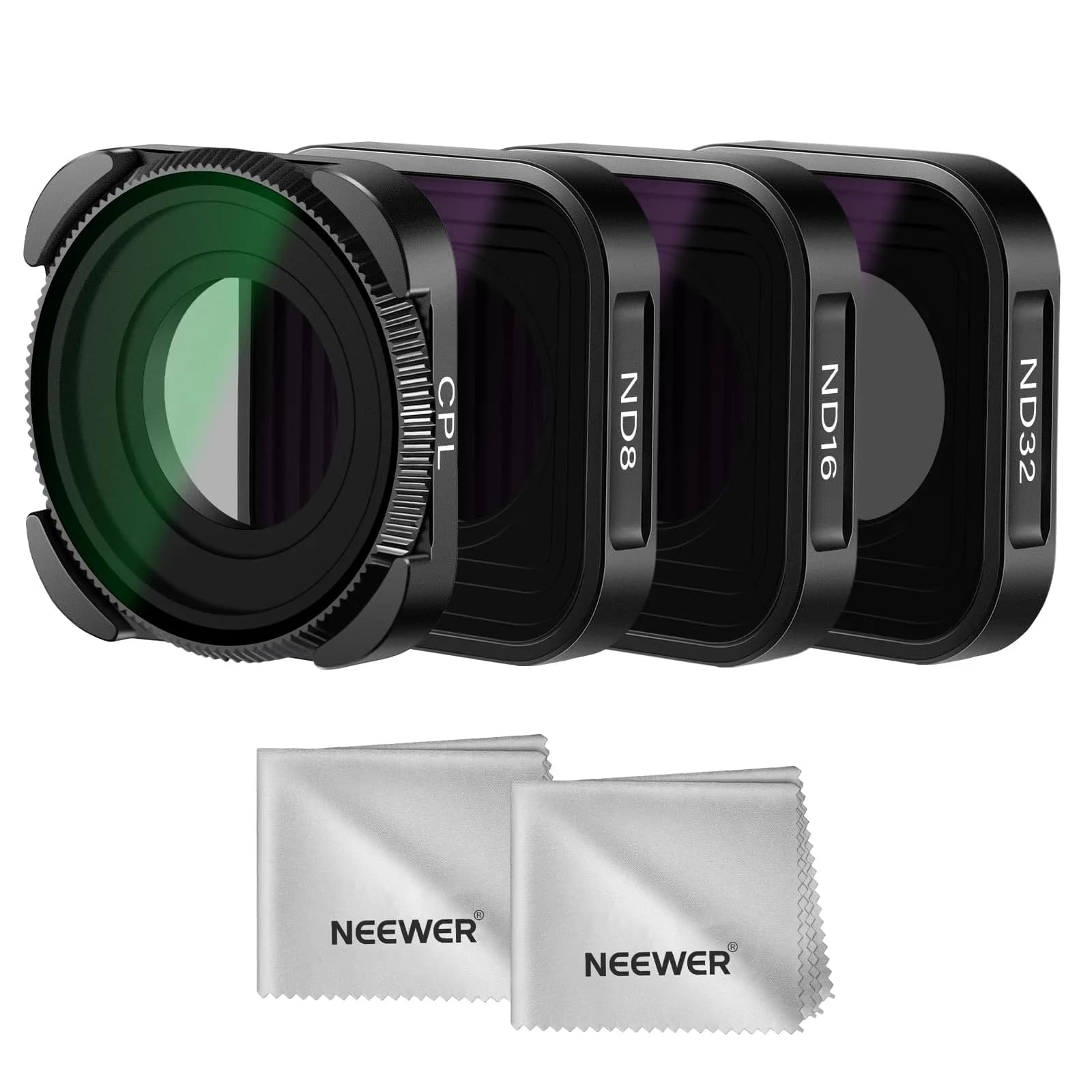 NEEWER ND & CPL Filter Set for GoPro Hero 13/12/11/10/9, 4 Pack | 4 Filters + Case — ND+CPL