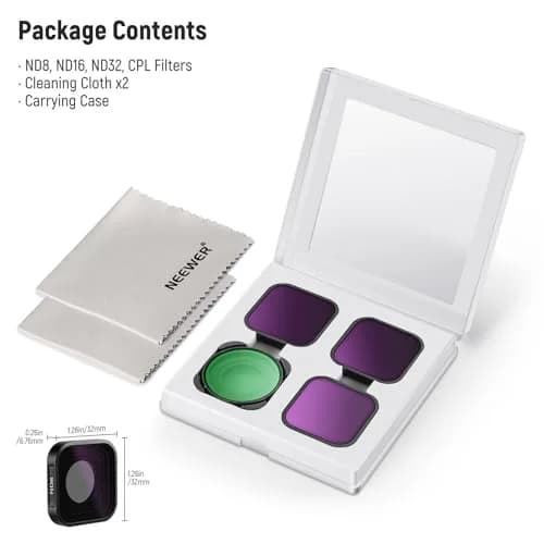 NEEWER ND & CPL Filter Set for GoPro Hero 13/12/11/10/9, 4 Pack | 4 Filters + Case thumbnail 7