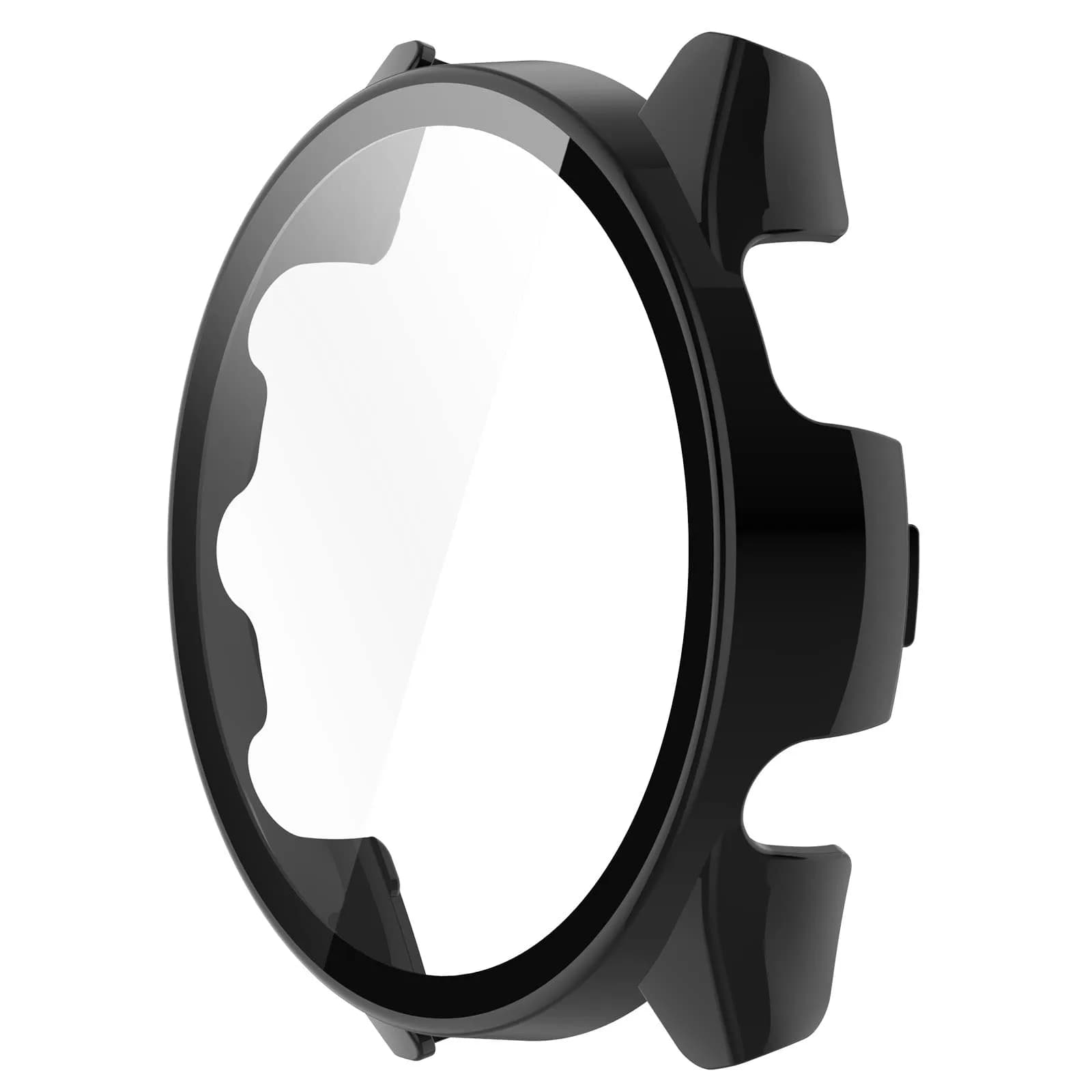 BabyValley Hard PC Case Compatible with Garmin Forerunner 265 Smartwatch 42mm (3-Pack, Green/Apricot/Black) | Full Screen Protection - view 4